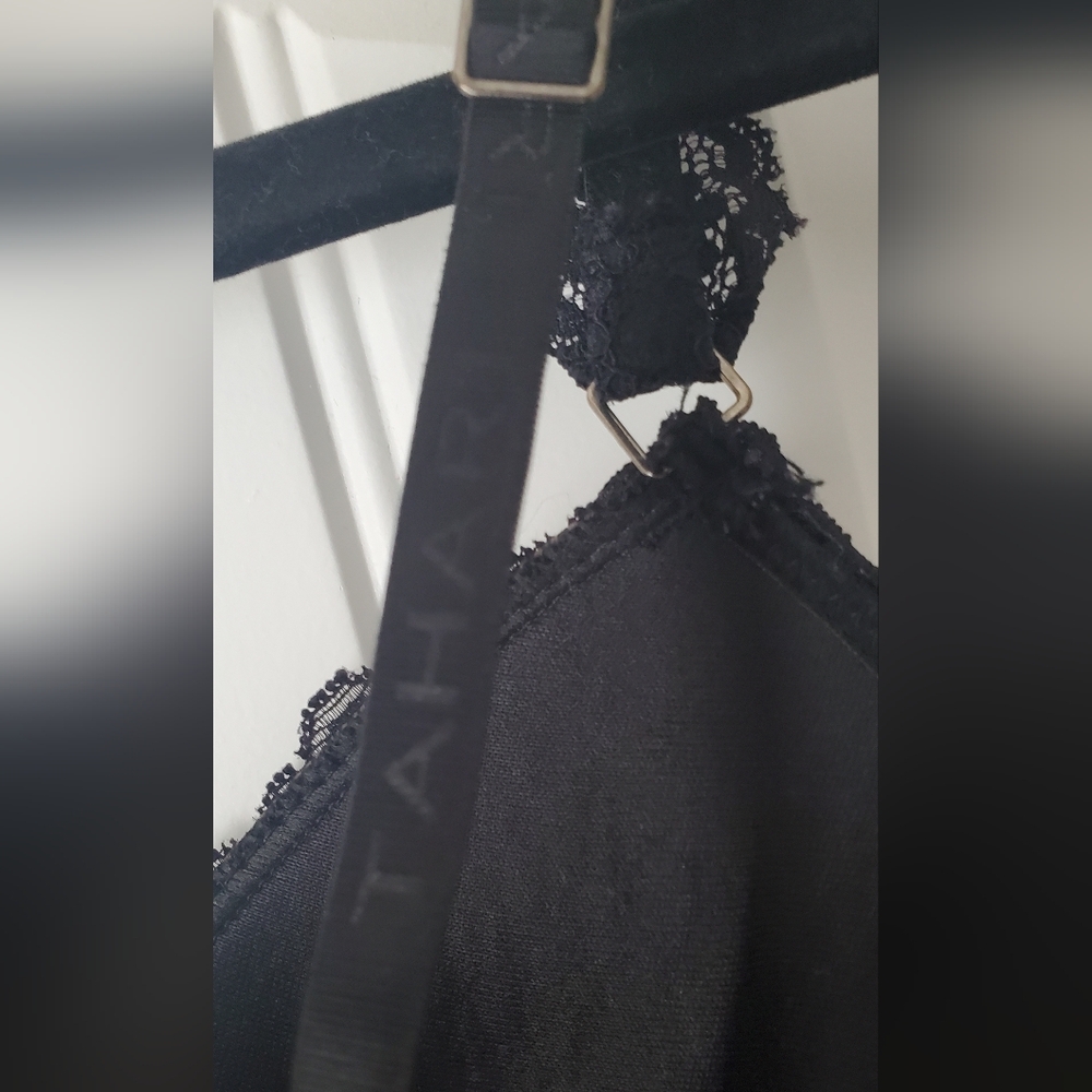 Tahari Black Floral Lace Bra - Picture 3 of 7